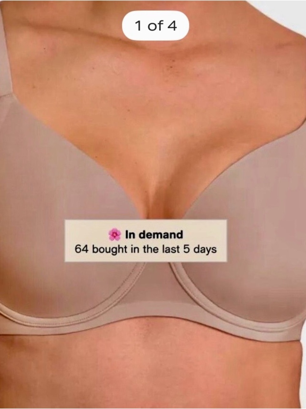 Natori Cloud Comfort Back Smoothing Style #731338 Mauve Pink T Shirt Bra. NWOT.